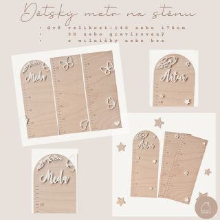 Přejeme Vám krásný den. Na Vaše přání jsme zařadili i metry do výšky 140cm, můžete si tak vybrat variantu 140cm nebo...